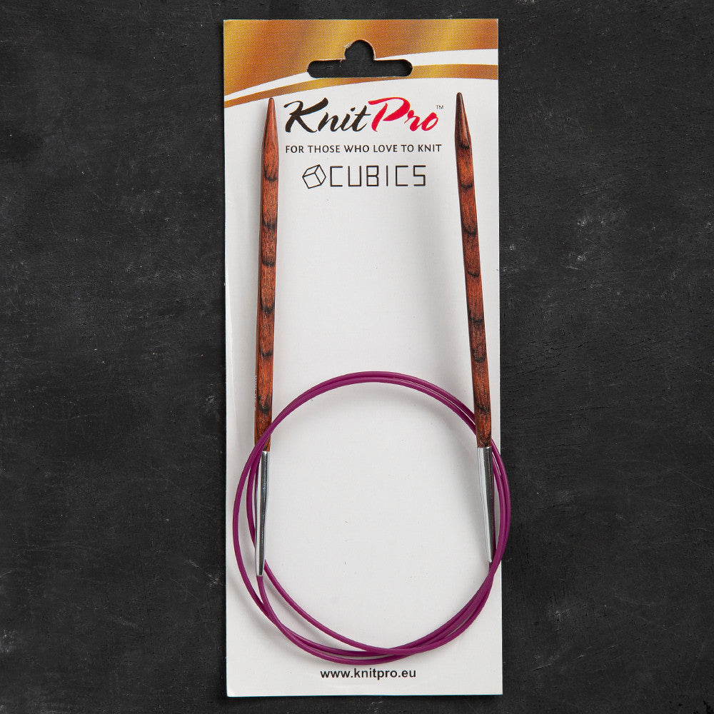 Knitpro Symfonie Cubics 5.5mm 80cm Kübik Misinalı Şiş - 25336